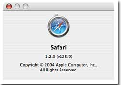 Safari 1.2.3 (v125.9)