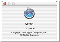 Safari 1.0 (v85.5)